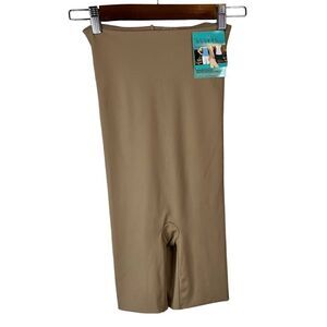 High Waist Mid Thigh Body Firmer in Nude by ASSETS Sara Blakely Tan W's Med. NWT